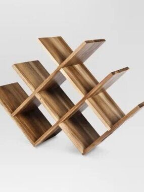 Threshold Acacia 8-Bottle Wine Rack